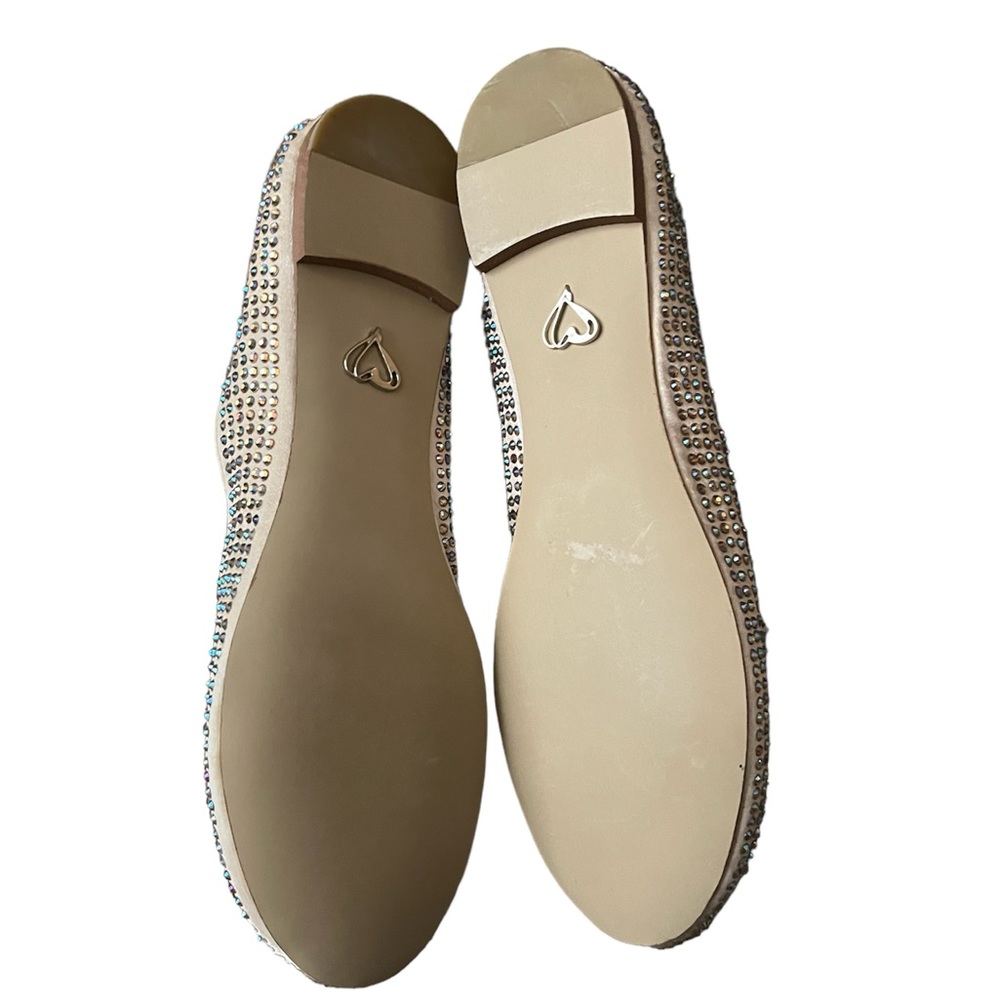 Steve Madden Gold Rhinestone Flats - Picture 7 of 8